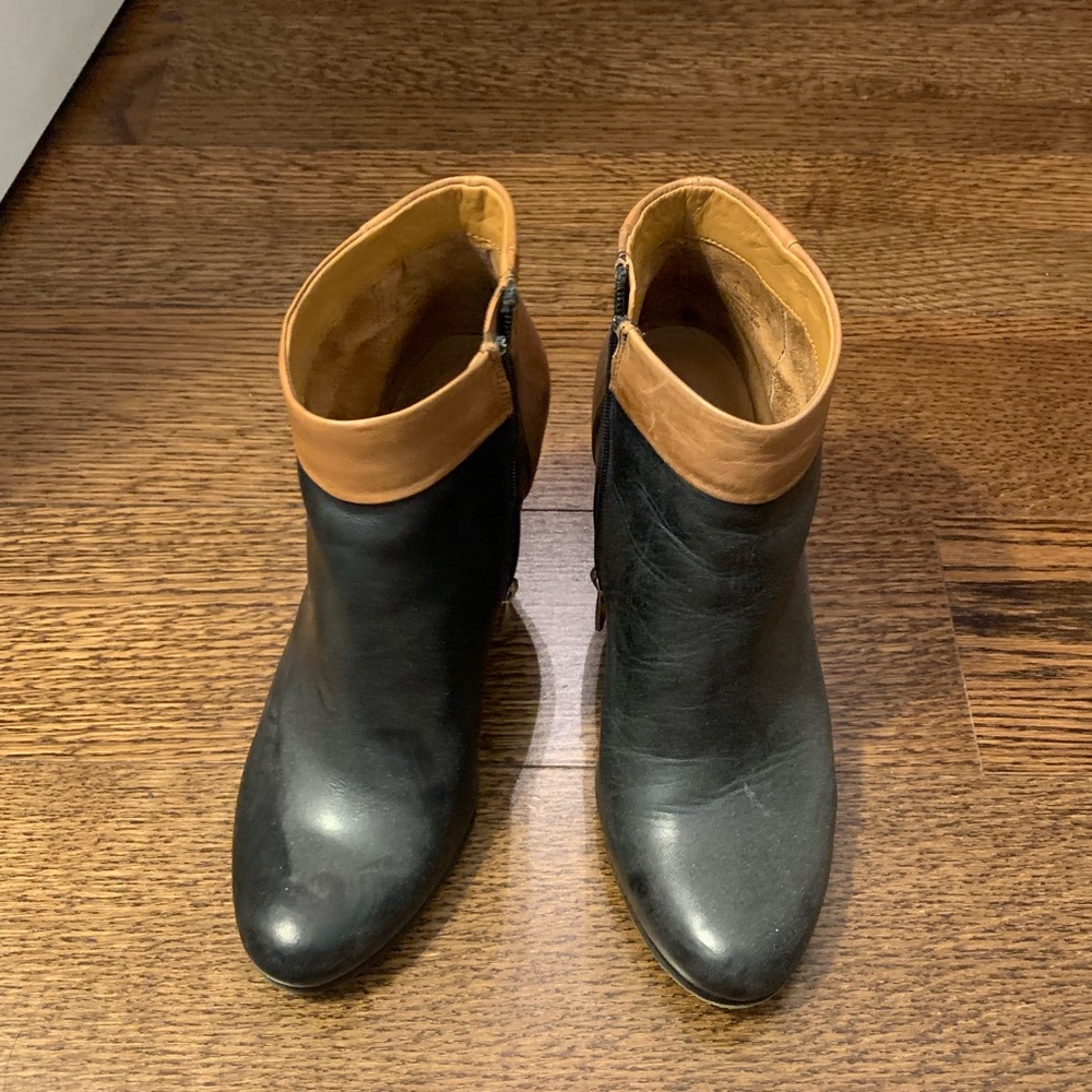 Black and Tan Sam Edelman booties